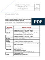 LISTA ÚTILES 10mo EGB 22-23