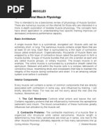 2) SKELETAL MUSCLES A) Basic Skeletal Muscle Physiology