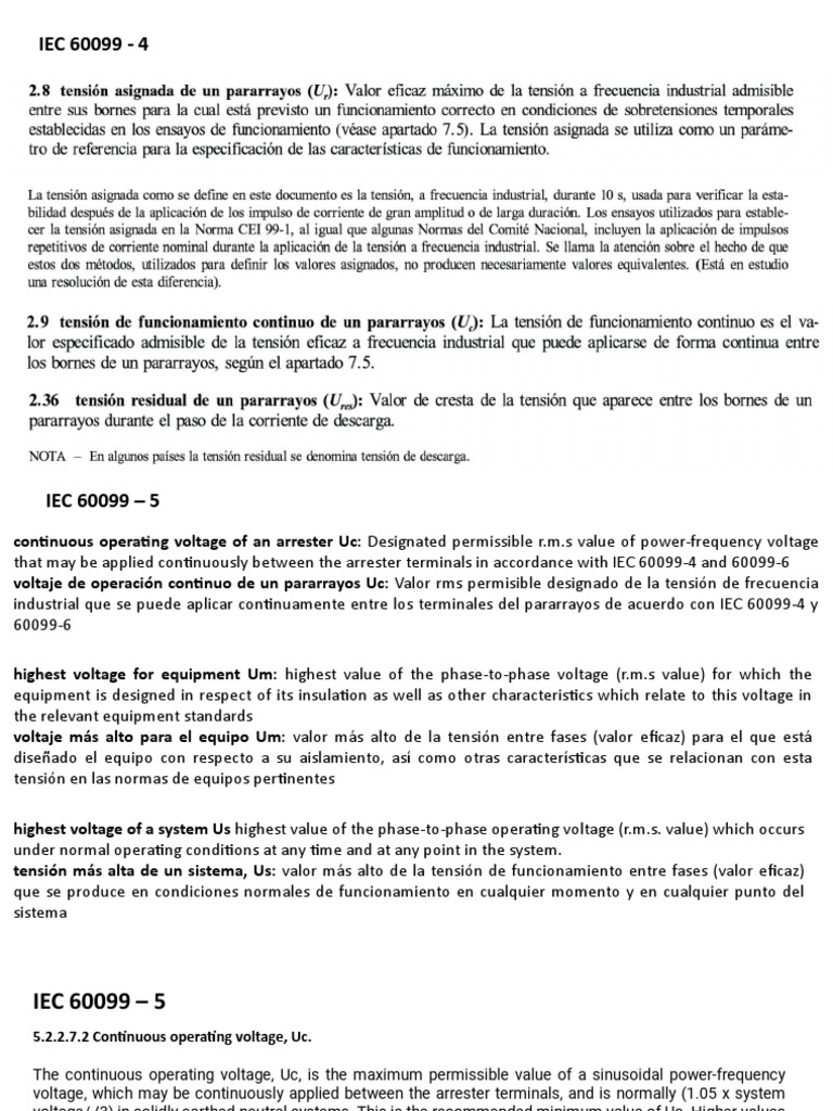 Iec 60099-4 60099-5 | PDF | Ingenieria Eléctrica | Electricidad
