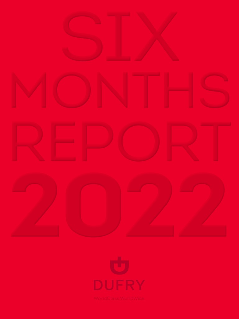 Dufry HY 2022 Report PDF Fair Value International Financial