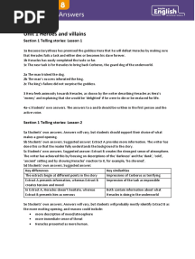 Inspire English Year 8 Workbook Answer Key