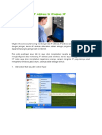 Setting Ip Addres Dan Sharing Pada Wins XP Dan 7