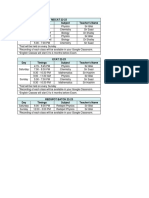 Time Table 2023