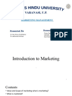 Marketing Management: 4Ps, Needs, Wants and Demands
