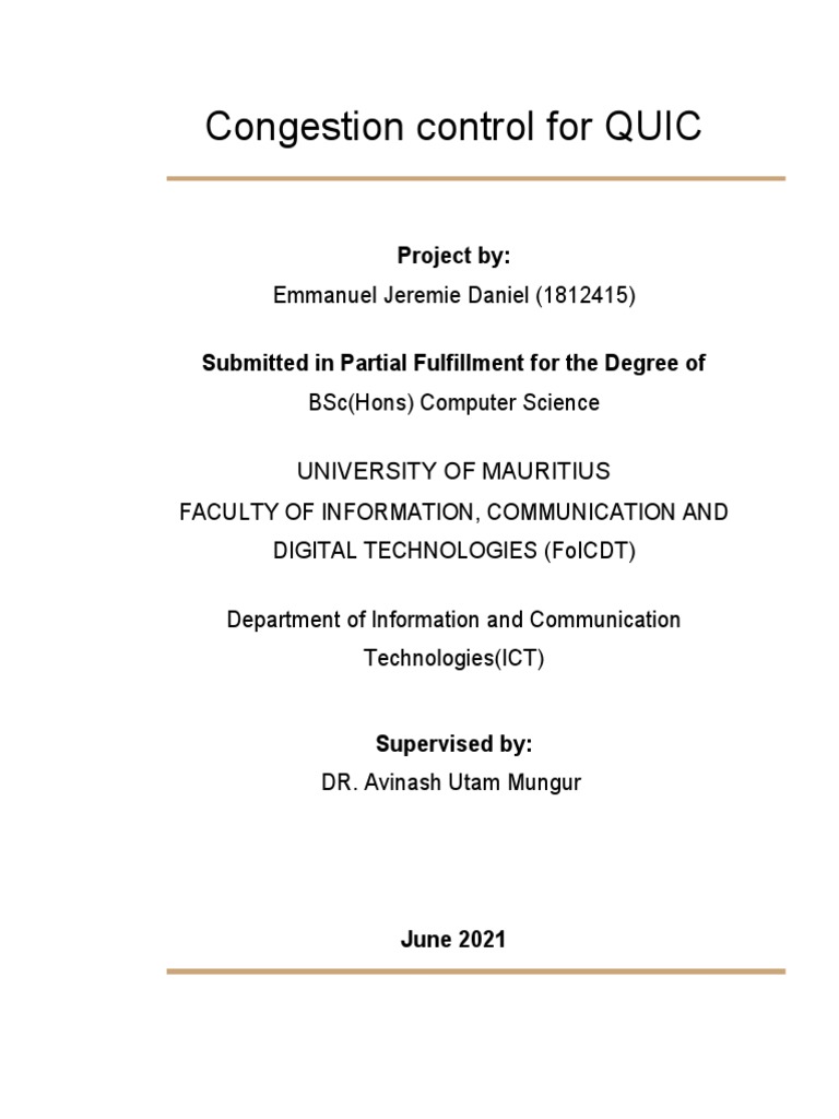Computer Science 1812415 AM6-Proposed RD | PDF | Transmission Control ...