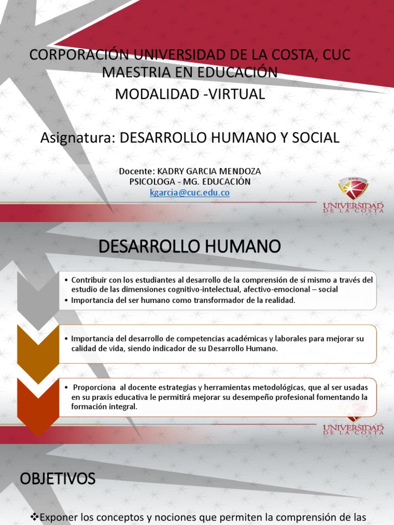 UNIDAD 1 - Presentación y Fundamentos Del Desarrollo Humano y Social | PDF