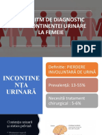 Algoritm de Diagnostic Al Incontinentei Urinare