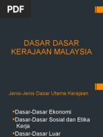 Dasar Dasar Kerajaan Malaysia