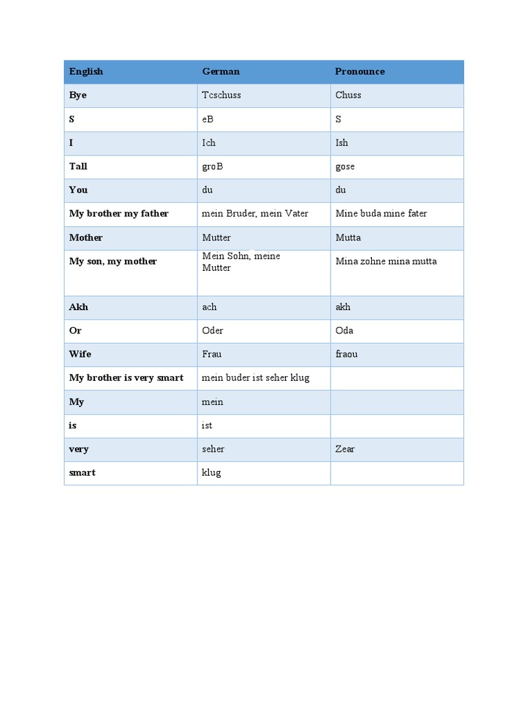 German Phrases | PDF
