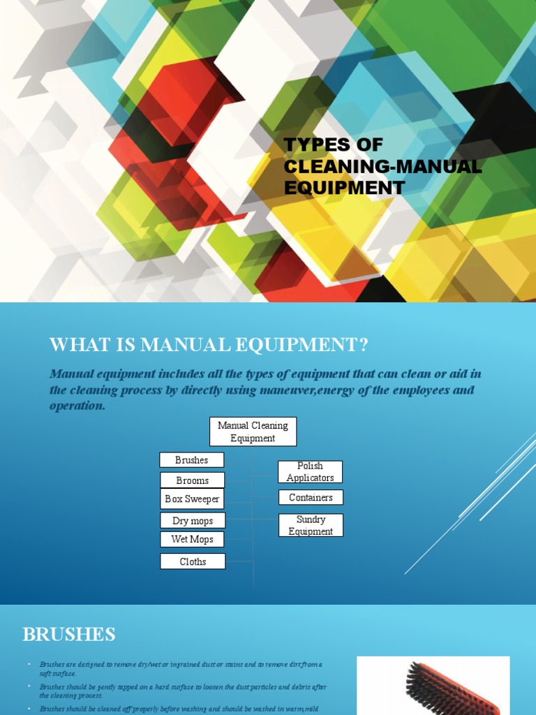 Types of Cleaning-Manual Equipment | PDF