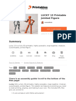 Lucky 13 Printable Jointed Figure