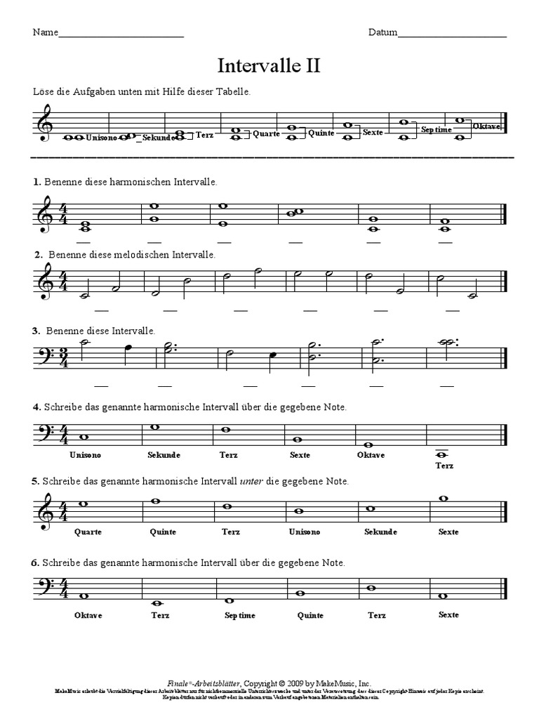 0017 Intervalle II | PDF