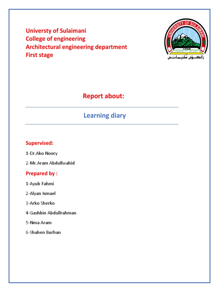Learning Diary Report | PDF