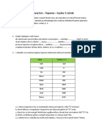 Pracovný List - Topenie