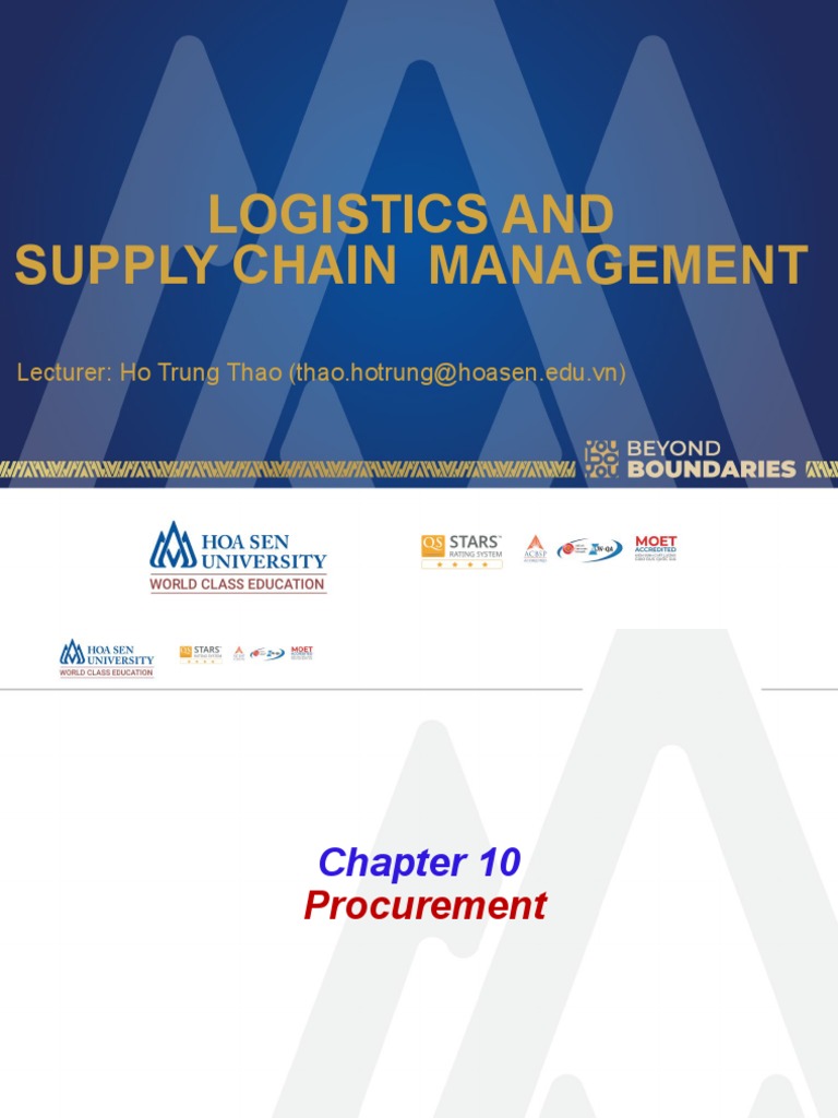 Procurement in Supply Chain Management | PDF | Business Process ...
