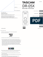 Manual de Utilizare Romana Reportofon Digital Profesional Tascam DR-05X