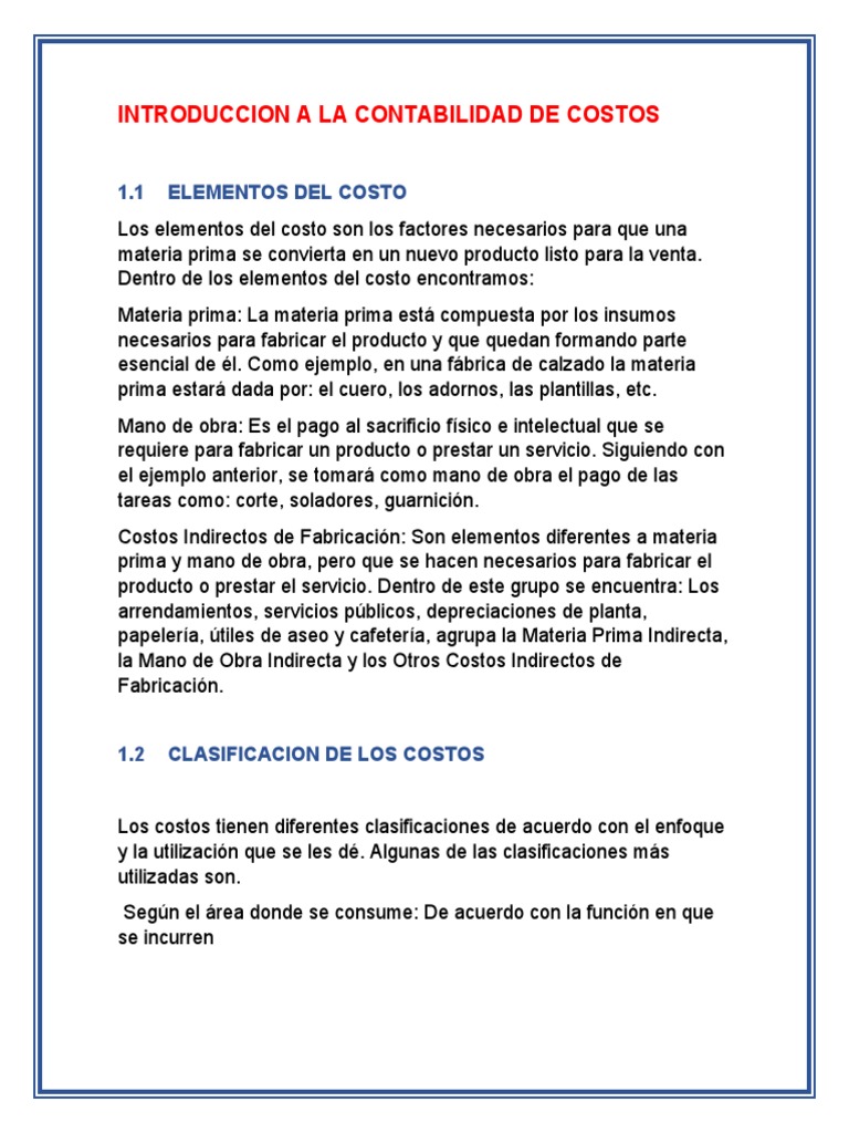 Contabilidad de Costos Empresariales | PDF | Costo | Presupuesto