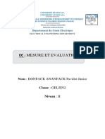 Devoir Mesure Et Evaluation