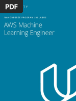 AWS Machine Learning Engineer Nanodegree Program Syllabus