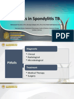 Pitfalls in Spondylitis TB