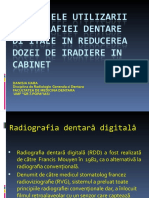 Avantajele Utilizarii Radiografiei Dentare Digitale in Reducerea Dozei