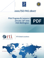 RTI ISO 28000 28007 Pilot Update Sami Jan 2014