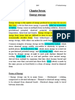 Chapter Seven: Energy Storage