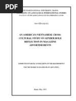 Download An American Vietnamese Cross Cultural Study on Gender Role Reflection in Magazine Advertisements by Nng on SN62693517 doc pdf