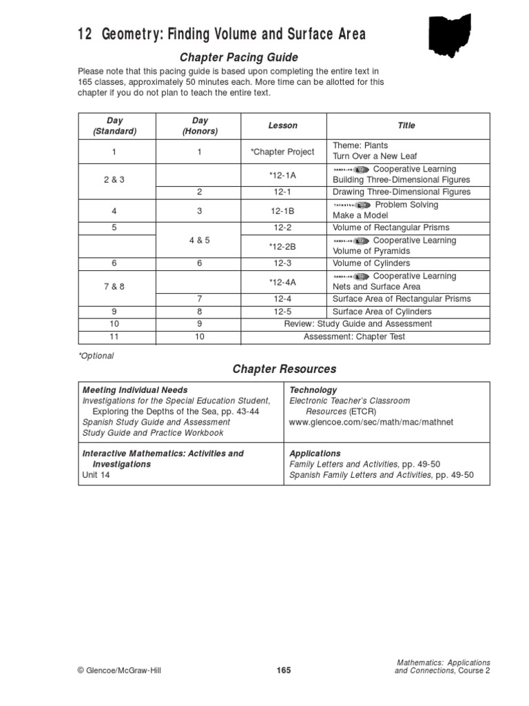 12 Geometry - Finding Volume and Surface Area | PDF