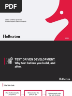 Test Driven Development 