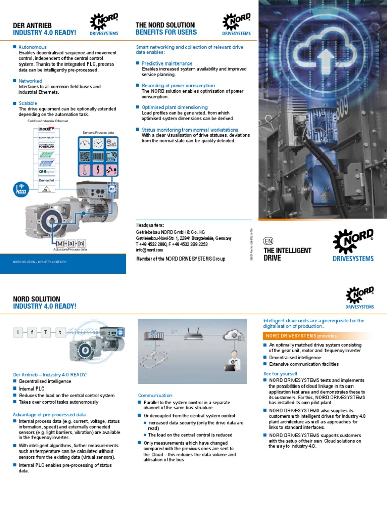 S6050 - en - 0719 - NORD Cloud Solution - Industry 4.0 Ready! | PDF ...