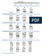 Open G Tuning Chords