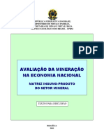 A importância econômica da mineração no Brasil: uma análise através da matriz insumo-produto