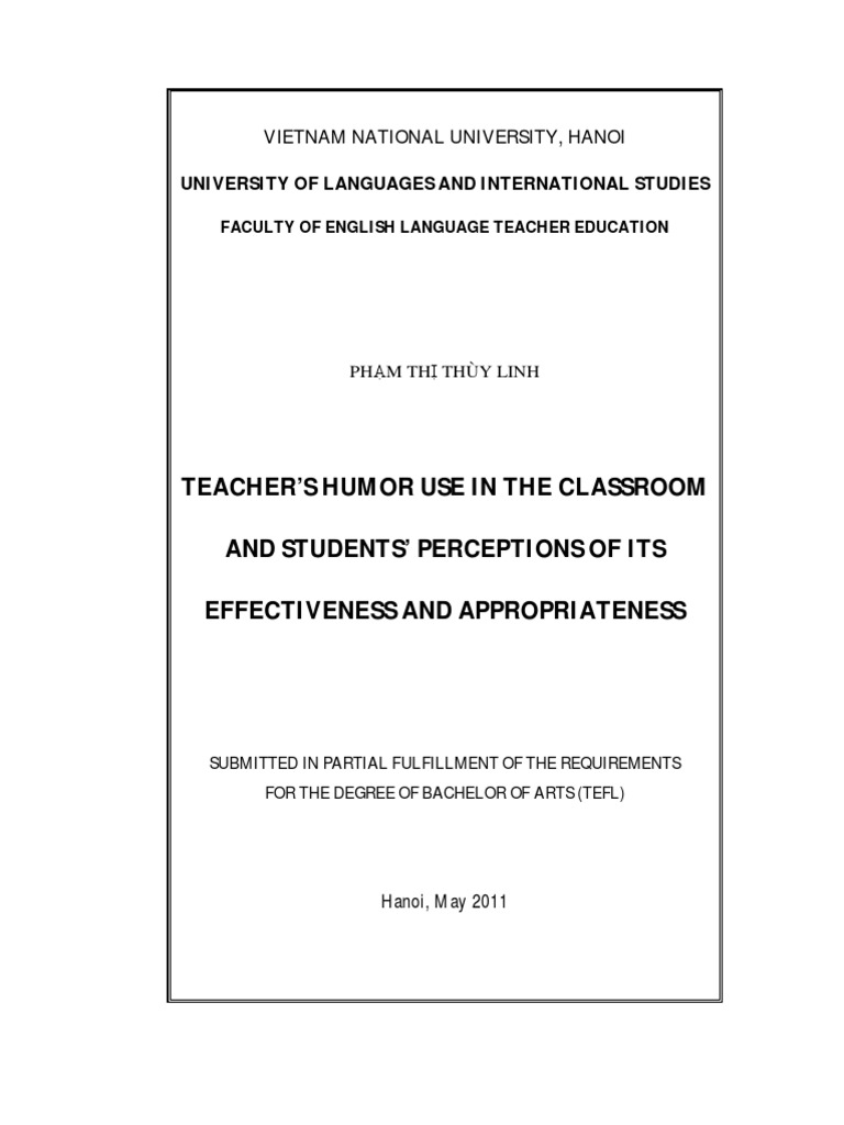 Teacher Humor and Student Perceptions | PDF | Humour | Teachers