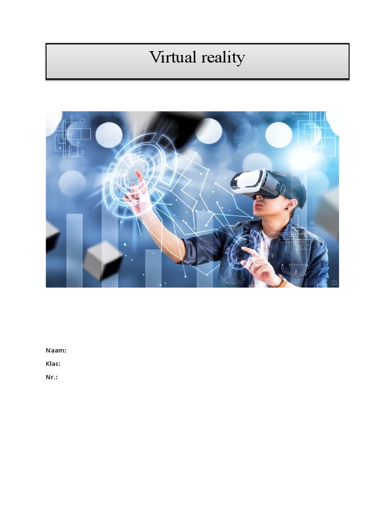 Project Virtual Reality Afstandsonderwijs | PDF