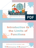 Introduction To The Limits of Functions