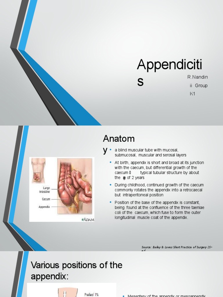 Appendicitis 130421042532 Phpapp02 | PDF | Gastroenterology | Causes Of ...