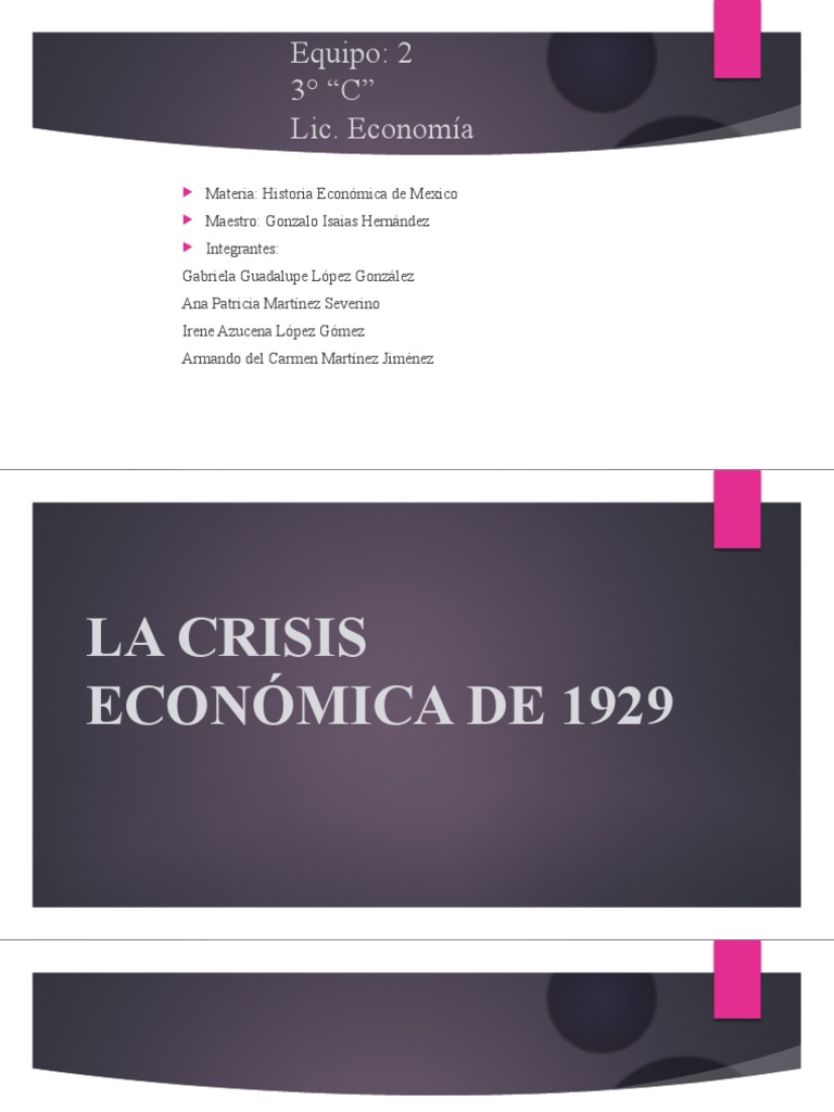 Crisis de 1929 y sus Consecuencias | PDF | Gran depresion | Minería