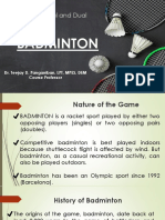 BADMINTON Skills and Rules