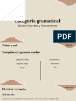 Determinantes y Pronombres