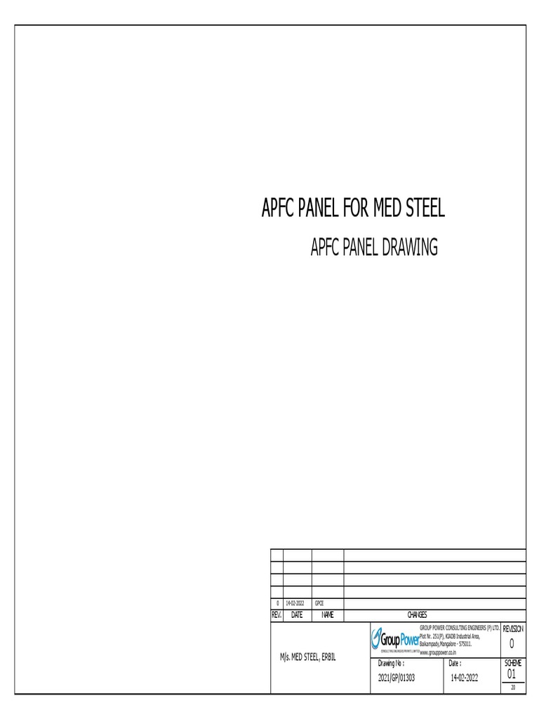 Apfc Panel Med Steel | PDF | Manufactured Goods | Electrical Engineering