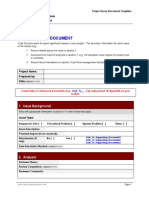 Issue Document Template