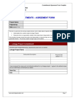 Commitments-Agreement Form Template