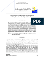 AsiaTEFL V18 N2 Summer 2021 EFL Undergraduate and Graduate Learners Views On A Writing Intensive Online Subject Matter Course