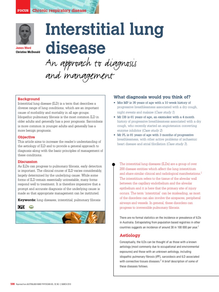 Interstitial Lung Disease Guide | PDF | Medicine | Causes Of Death