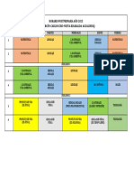 Horario Postprimaria Año 2023