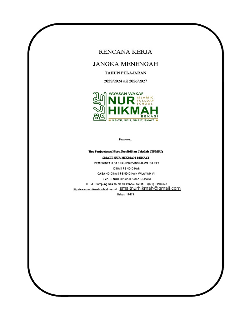 RKJM Smait Nur Hikmah 2022-2026 | PDF
