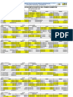 Horario Examenes 1° Quimestre