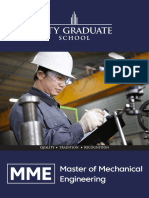 Master of Mechanical Engineering: Quality - Tradition - Recognition
