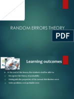 Random Errors Theory